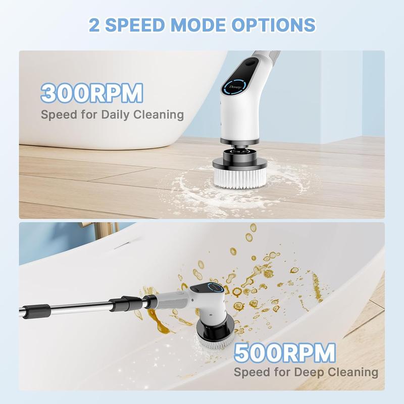 Cordless Cleaning Brush Electric Spin Scrubber