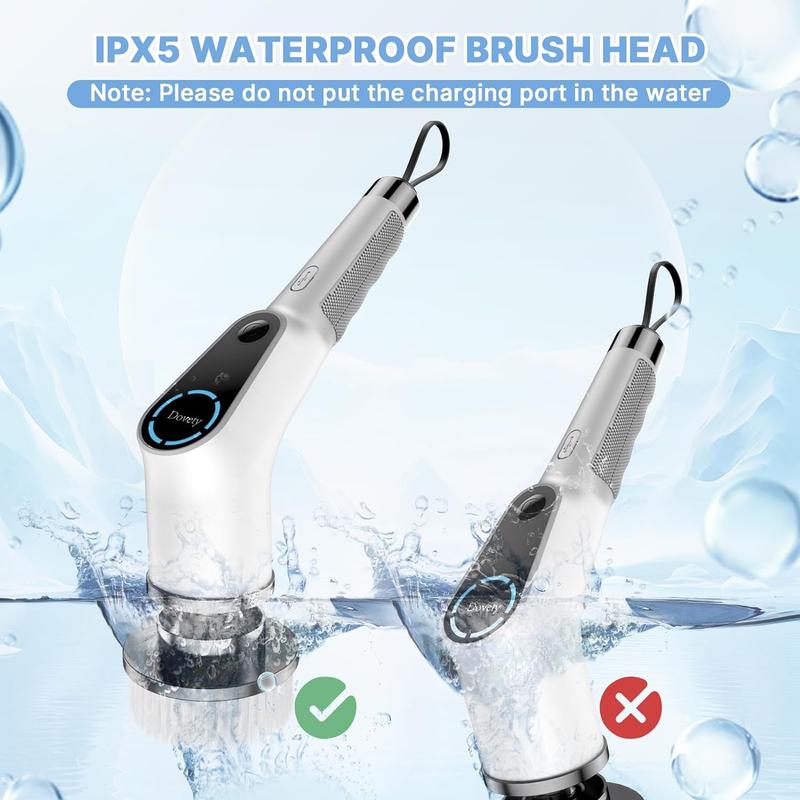 Cordless Cleaning Brush Electric Spin Scrubber
