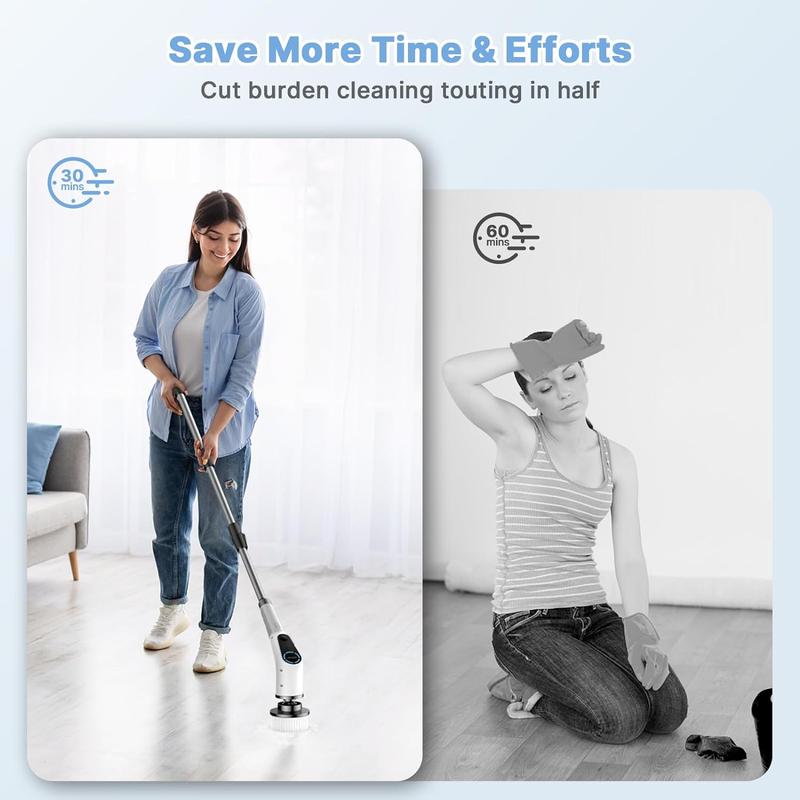 Cordless Cleaning Brush Electric Spin Scrubber