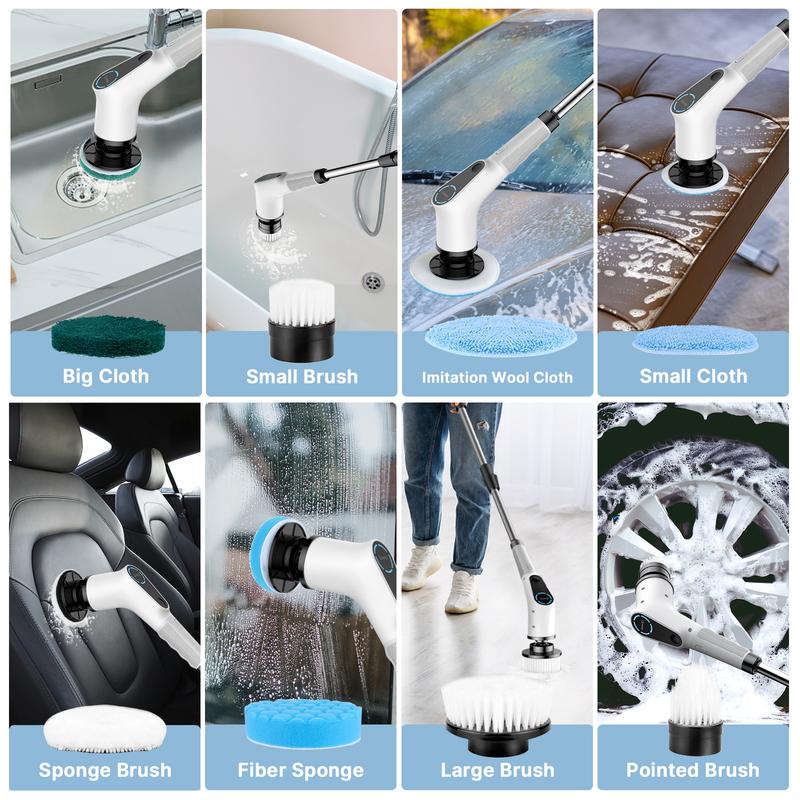 Cordless Cleaning Brush Electric Spin Scrubber