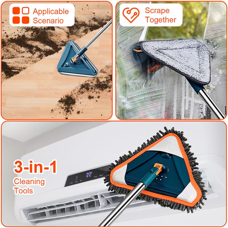 Wall Cleaner Mop with Adjustable Handle