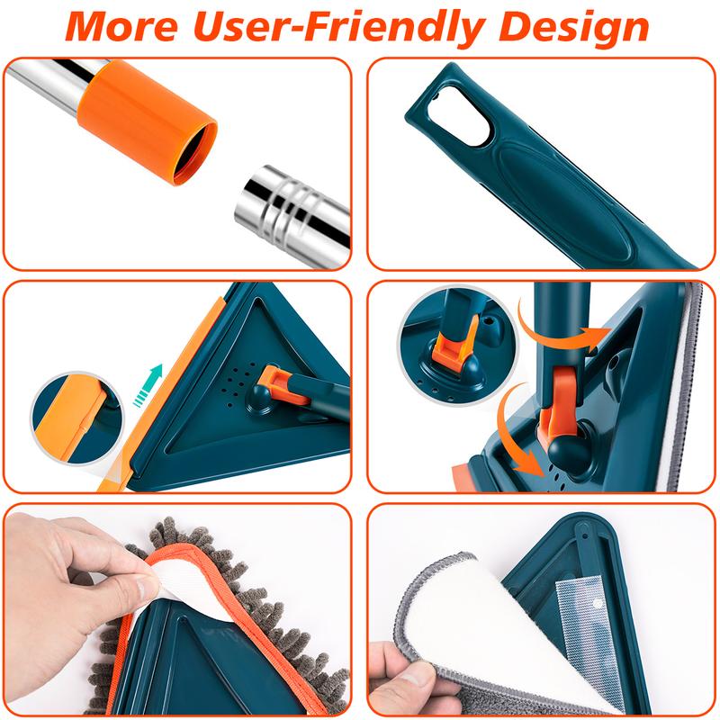 Wall Cleaner Mop with Adjustable Handle